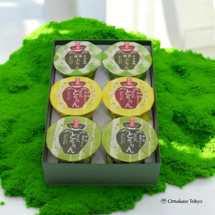 Kiyosen Uji Matcha & Hojicha Pudding 6-Pack