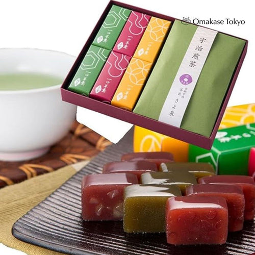 Kiyosen Yokan Japanese Sweets Gift set (Matcha, Chestnut, Azuki Red Bean) 6 pieces