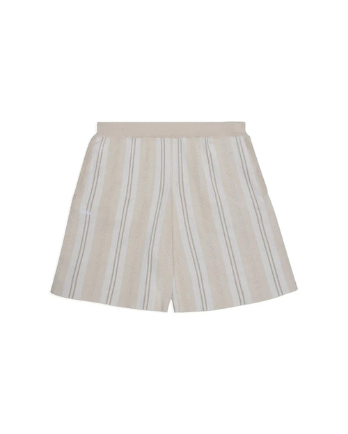 Knitted Football Shorts Oatmeal