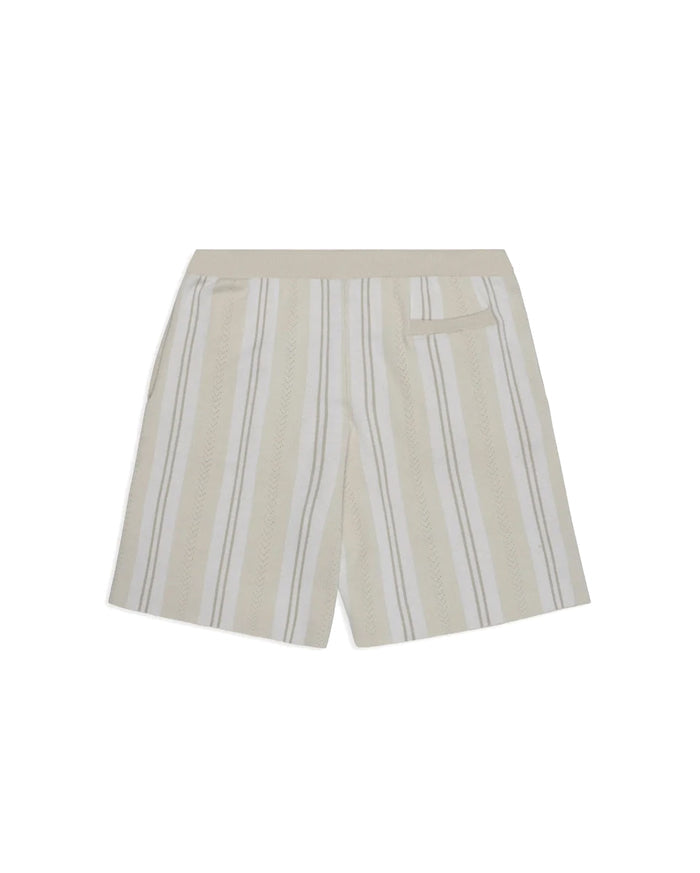 Knitted Football Shorts Oatmeal