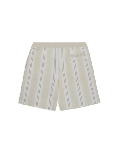 Knitted Football Shorts Oatmeal