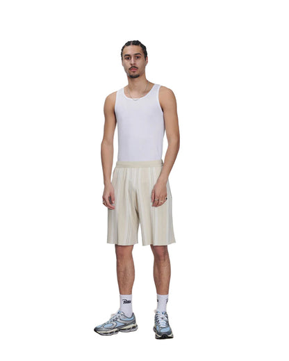 Knitted Football Shorts Oatmeal