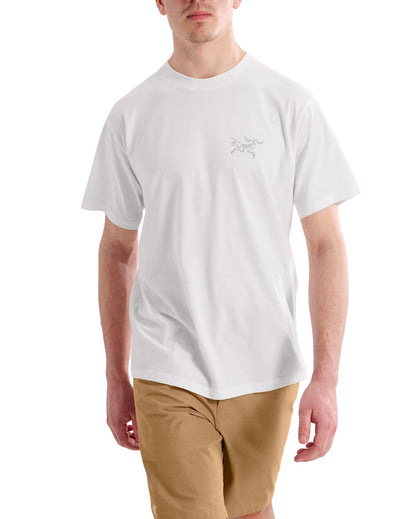 Kragg SL Cotton Bird Shirt SS White Light / Black