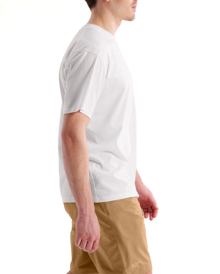 Kragg SL Cotton Bird Shirt SS White Light / Black