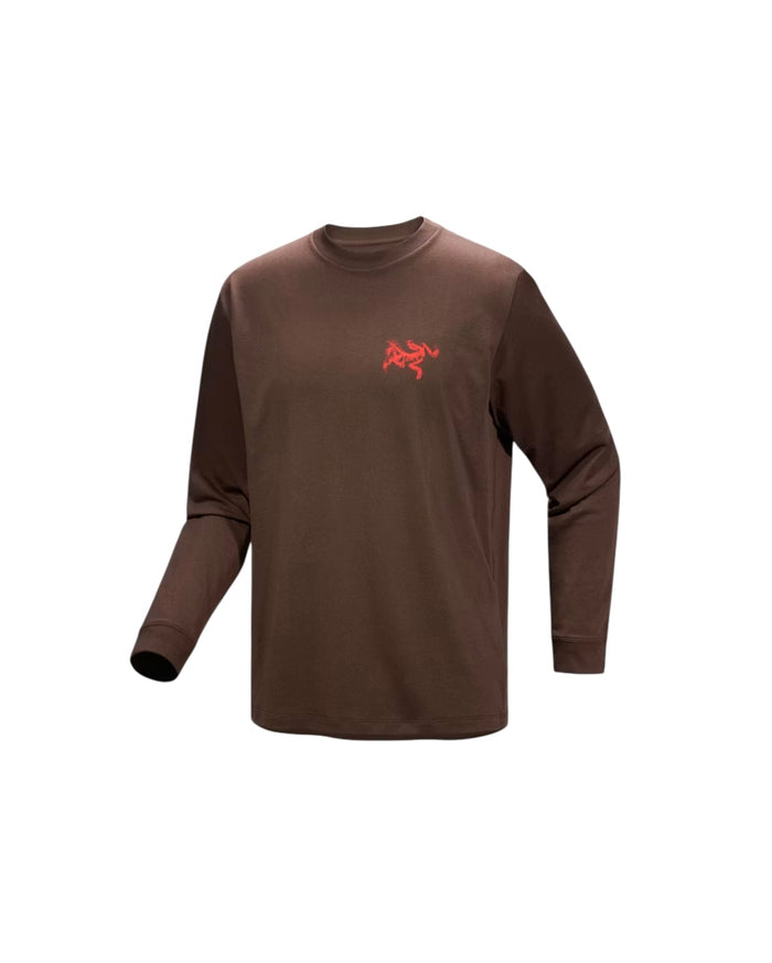 Kragg SL Cotton Bird Tile Shirt LS Carob / Dynasty