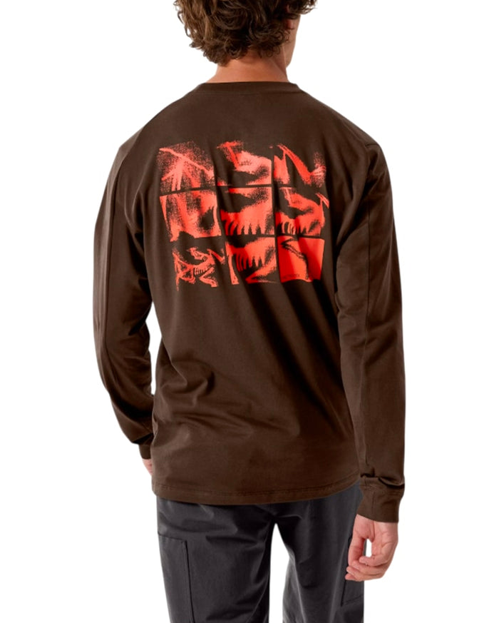 Kragg SL Cotton Bird Tile Shirt LS Carob / Dynasty