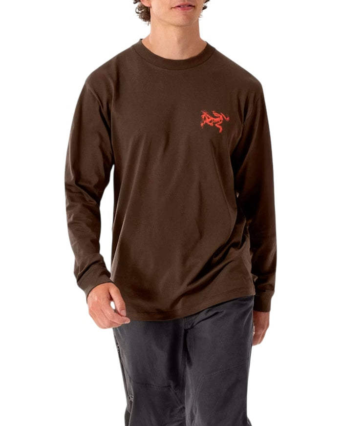 Kragg SL Cotton Bird Tile Shirt LS Carob / Dynasty