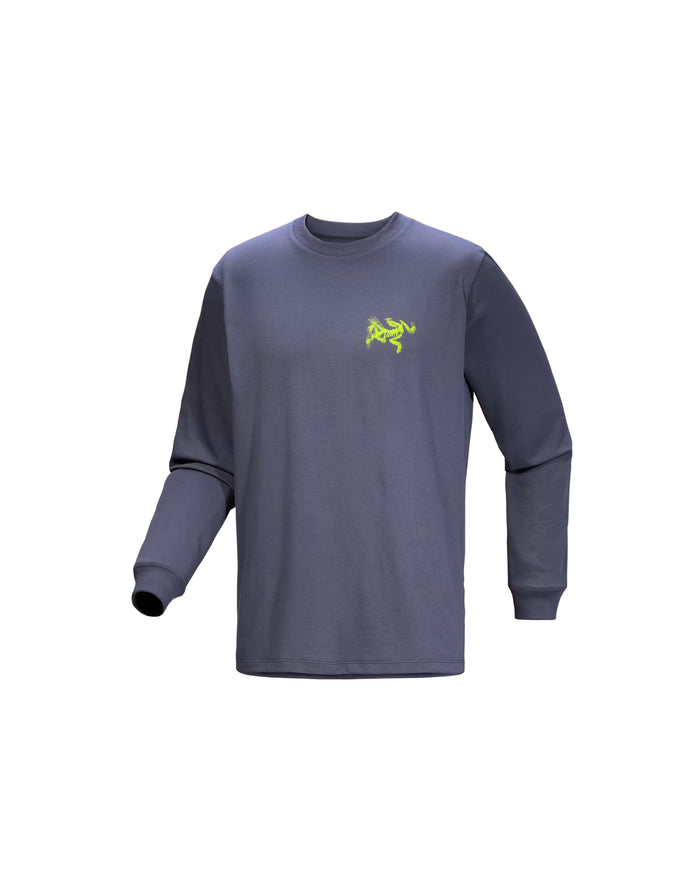 Kragg SL Cotton Bird Tile Shirt LS Dk Stratus / Euphoria