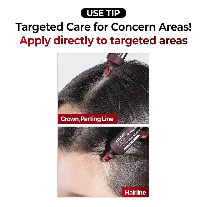Kundal 10X Caffeine Strengthening Scalp Serum 10ml كوندال 10X مصل الكافيين لتقوية فروة الرأس - Princess Cosmetics Qatar
