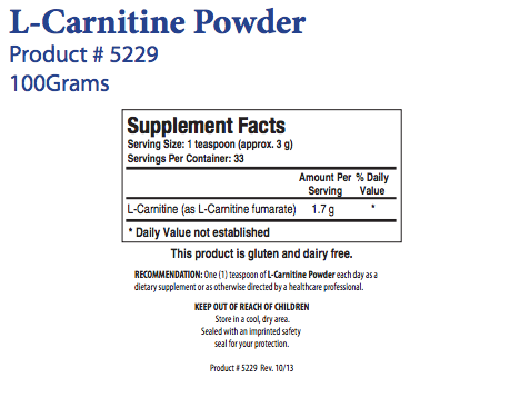 L-Carnitine Powder by Biotics Research