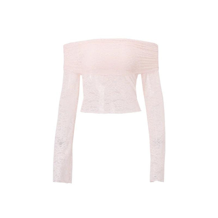 Lace Top Mid-length Skirt Set