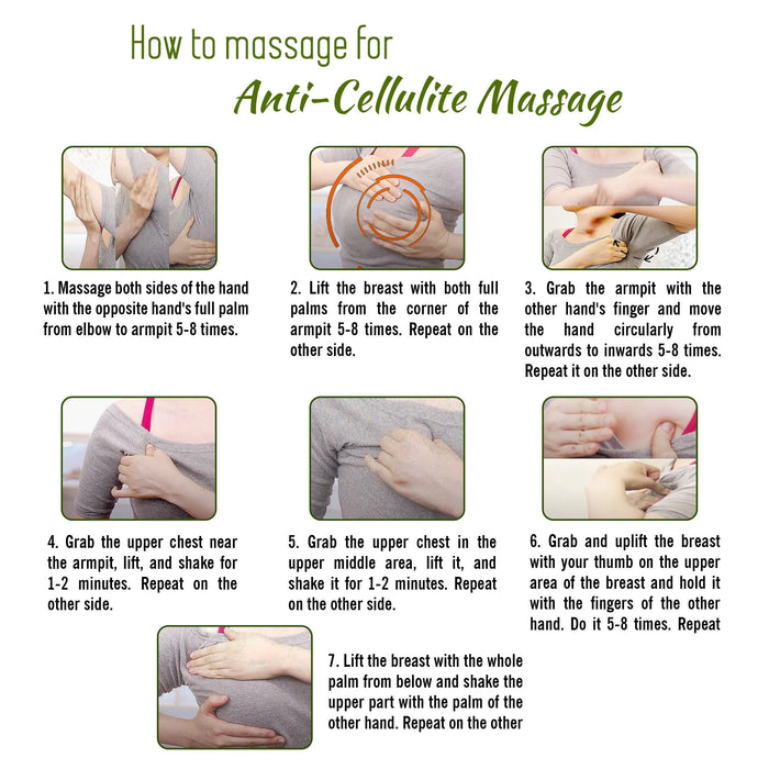 Lady Care Breast Sliming & Toning Massage Oil,Toning,Firming & Anti Cellulite, Grapefruit & Vetiver - Keya Seth Aromatherapy