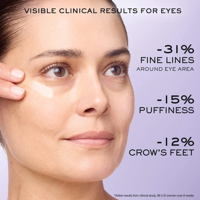 Lancôme Rénergie HCF Triple Eye Serum in 20ml bottle, featuring a sleek design and applicator for skincare around the eyes.