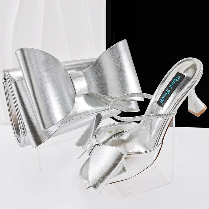 Lastest Italian Style Ladies Shoes with Matching Bag Set HVB1-1