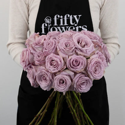 Lavender Cooldown Novelty Rose Apron - Image