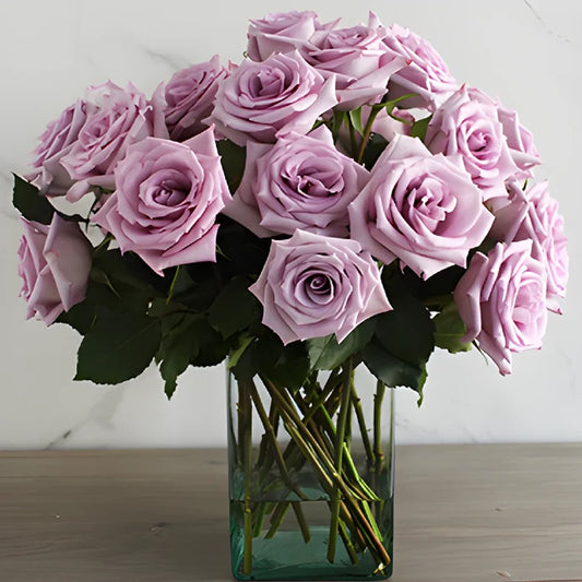 Lavender Ocean Song Rose Bouquet