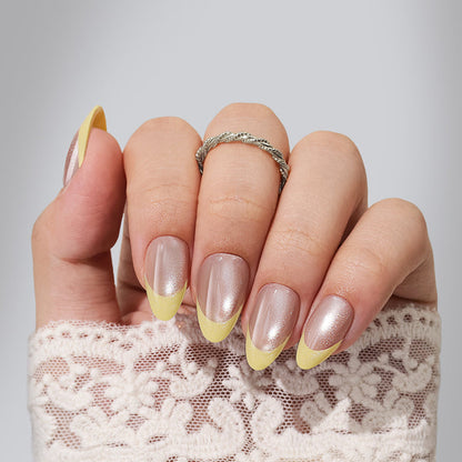 Lemon Aura | Short Almond | SALON PRESS | INLAY TECHNOLOGY™