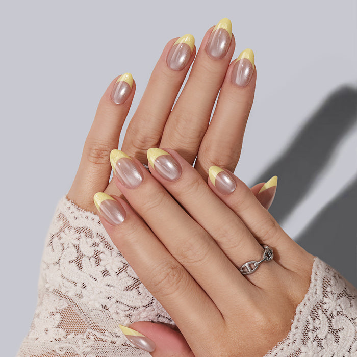 Lemon Aura | Short Almond | SALON PRESS | INLAY TECHNOLOGY™