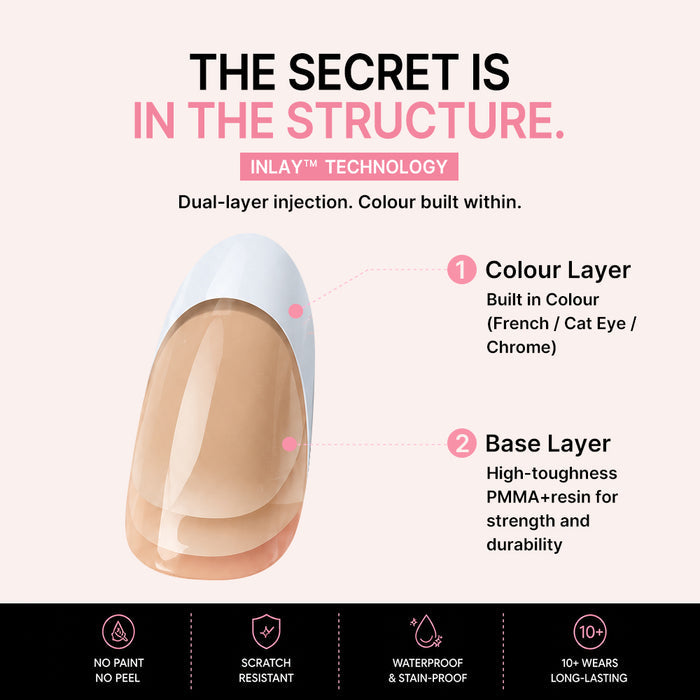 Lemon Silk | Short Almond | SALON PRESS | INLAY TECHNOLOGY™