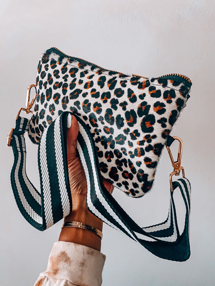 Leopard Leather Pouchette image 0