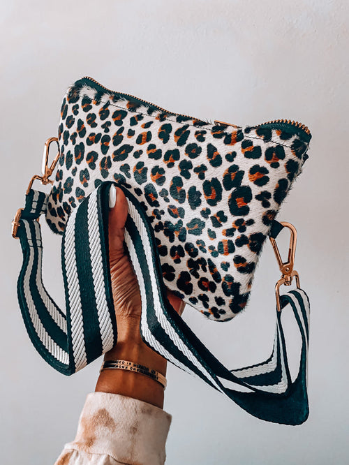 Leopard Leather Pouchette image 0