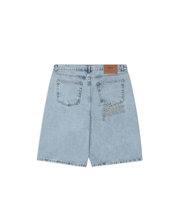 Light Wash Denim Shorts Light Blue Denim
