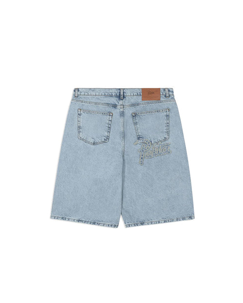 Light Wash Denim Shorts Light Blue Denim