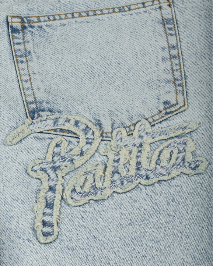 Light Wash Denim Shorts Light Blue Denim