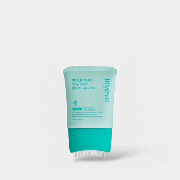 Lilyeve Scalp: Turn Cica PDRN Brush Ampoule 100ml ليلييف سكالب: أمبولة فرشاة تيرن سيكا بي دي آر إن - Princess Cosmetics Qatar
