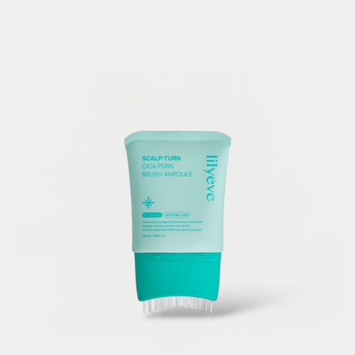 Lilyeve Scalp: Turn Cica PDRN Brush Ampoule 100ml ليلييف سكالب: أمبولة فرشاة تيرن سيكا بي دي آر إن - Princess Cosmetics Qatar