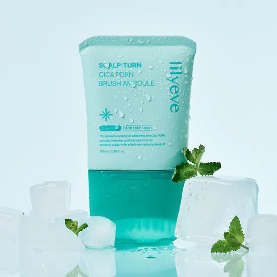 Lilyeve Scalp: Turn Cica PDRN Brush Ampoule 100ml ليلييف سكالب: أمبولة فرشاة تيرن سيكا بي دي آر إن - Princess Cosmetics Qatar