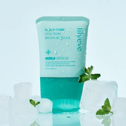 Lilyeve Scalp: Turn Cica PDRN Brush Ampoule 100ml ليلييف سكالب: أمبولة فرشاة تيرن سيكا بي دي آر إن - Princess Cosmetics Qatar