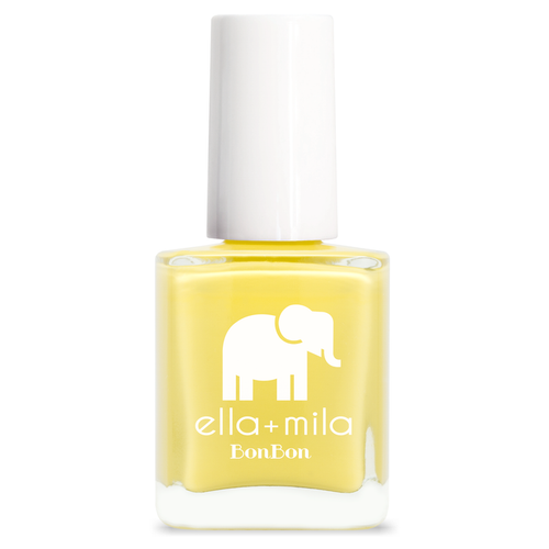 Limoncello vibrant mellow yellow nail polish bottle – ella+mila