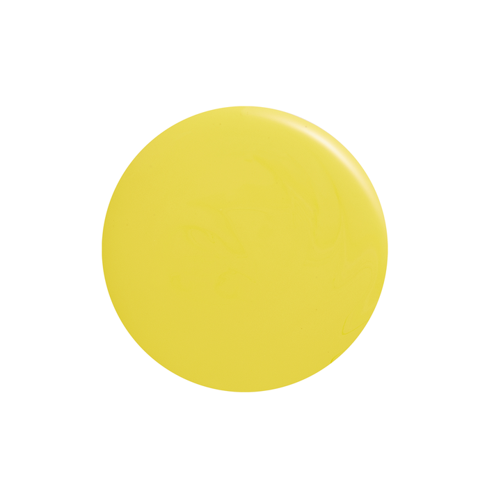 Limoncello vibrant mellow yellow nail polish color swatch
