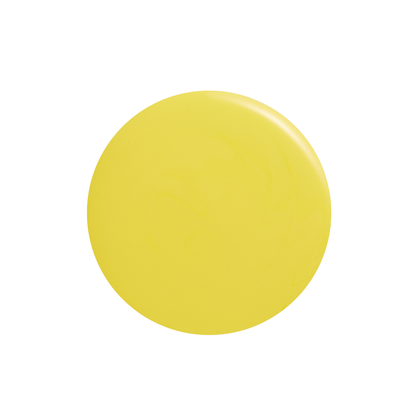 Limoncello vibrant mellow yellow nail polish color swatch