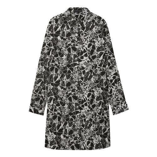 CICADA Long Sleeve Floral Shirt (Black) | Isetan KL Online Store