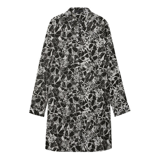 CICADA Long Sleeve Floral Shirt (Black) | Isetan KL Online Store