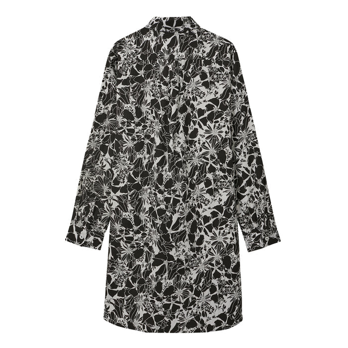 CICADA Long Sleeve Floral Shirt (Black) | Isetan KL Online Store