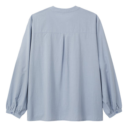 CICADA Long Sleeve Square Floral Blouse (Blue) | Isetan KL Online Store