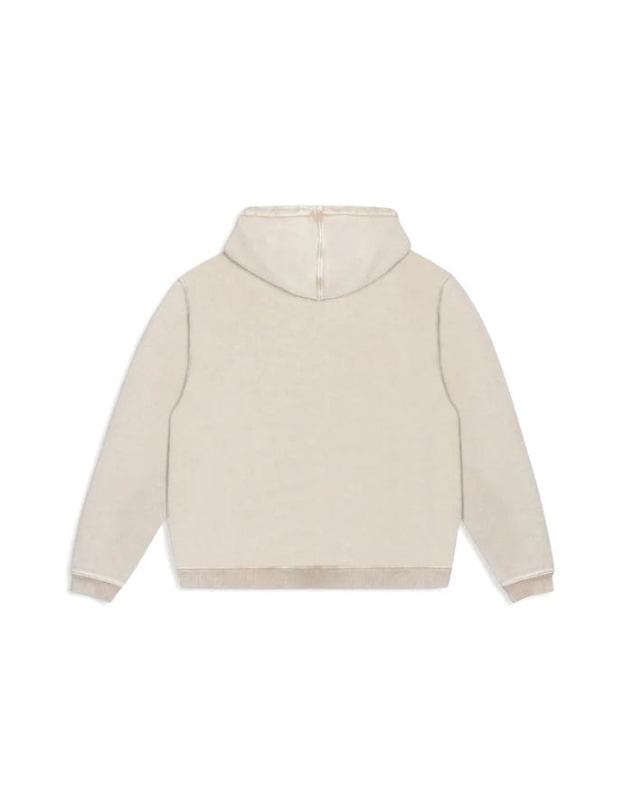 Loopback Logo Zip Hooded Sweater Irish Cream