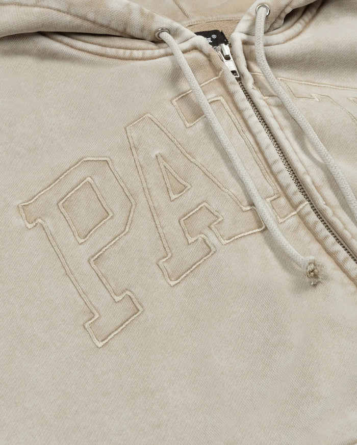 Loopback Logo Zip Hooded Sweater Irish Cream
