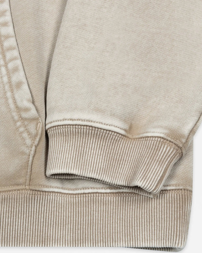Loopback Logo Zip Hooded Sweater Irish Cream