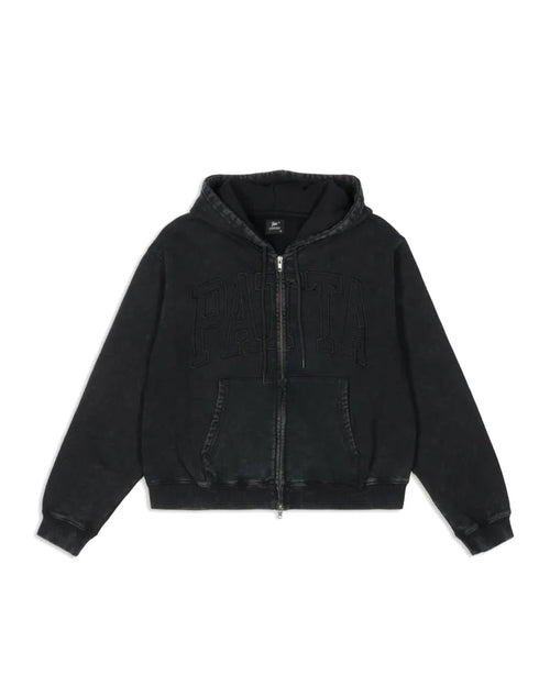 Loopback Logo Zip Hooded Sweater Moonless Night