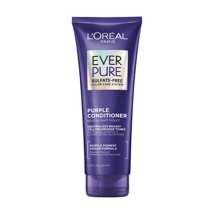 LOREAL PARIS EverPure Sulfate Free Purple Conditioner بلسم لوريال باريس لتصحيح لون الشعر الأشقر والمصبوغ