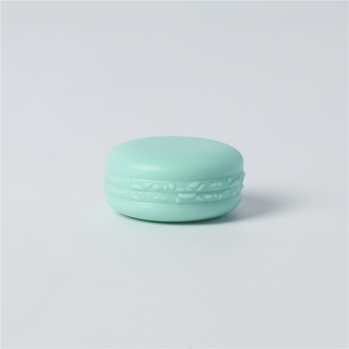 Macaron Plastic Jar & Lid - Aqua