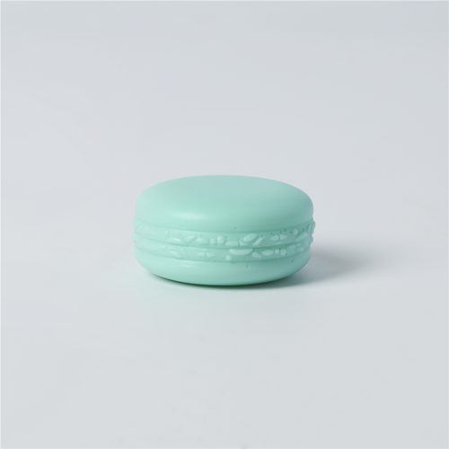 Macaron Plastic Jar & Lid - Aqua