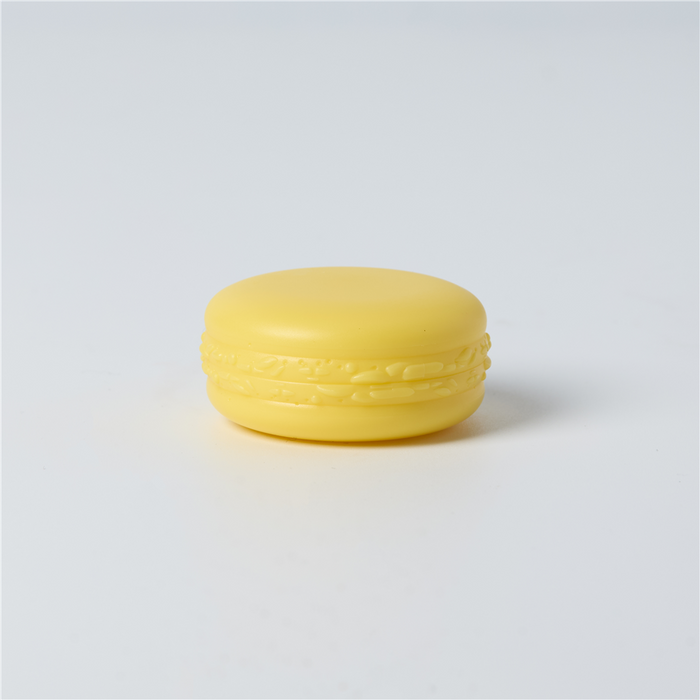 Macaron Plastic Jar & Lid - Lemon