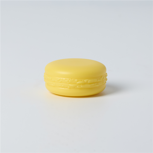 Macaron Plastic Jar & Lid - Lemon