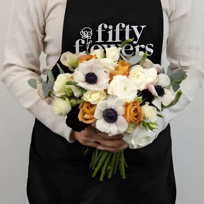 Maple And Merlot Diy Flower Kit Apron - Image