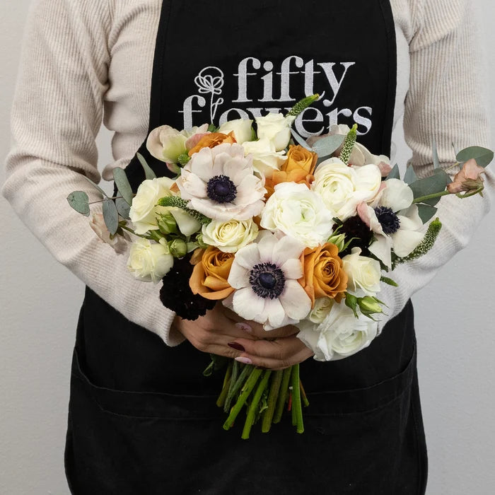 Maple And Merlot Flower Centerpieces Apron - Image